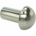 Bsc Preferred Steel Domed Head Solid Rivets 5/16 Diameter for 0.469 Maximum Material Thickness, 40PK 97300A701